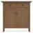 Redmond 36"W Solid Wood Transitional Entryway Storage Cabinet with Drawers and Antique Brass Hardware