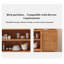 Armoire de rangement scandinave en bois massif