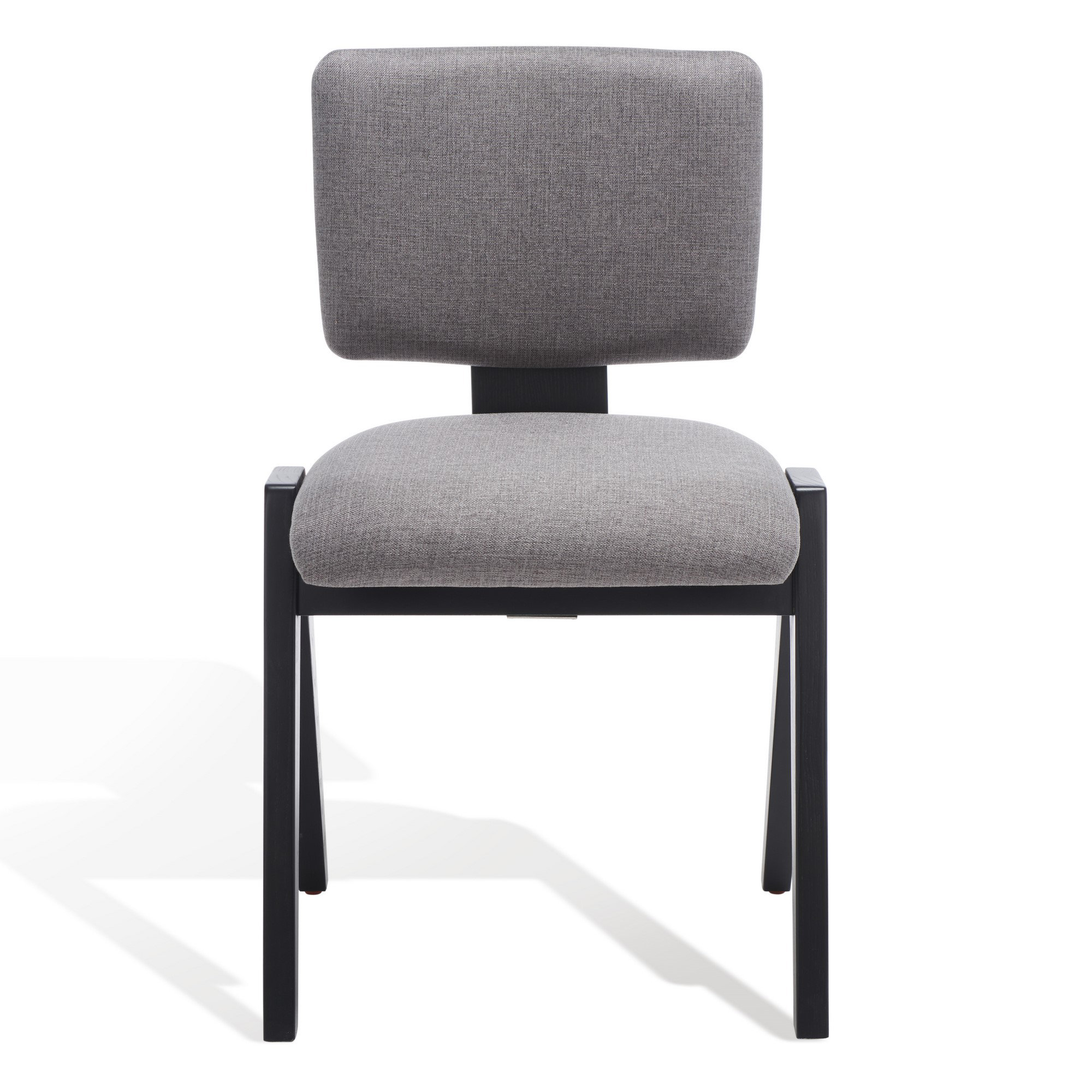 Ozzy Wood Dining Chair, Grey Linen