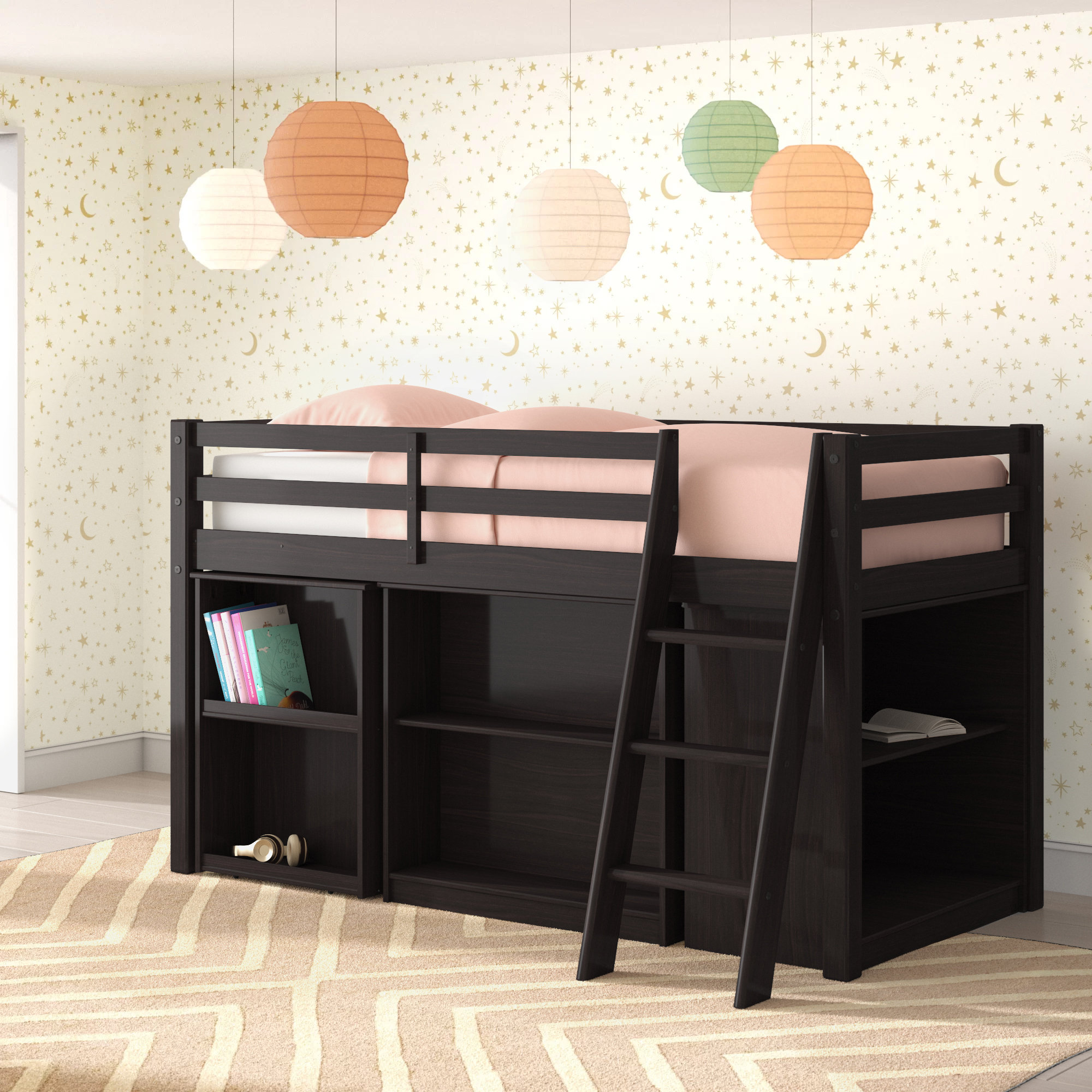 Abigail twin loft bed with clearance tent