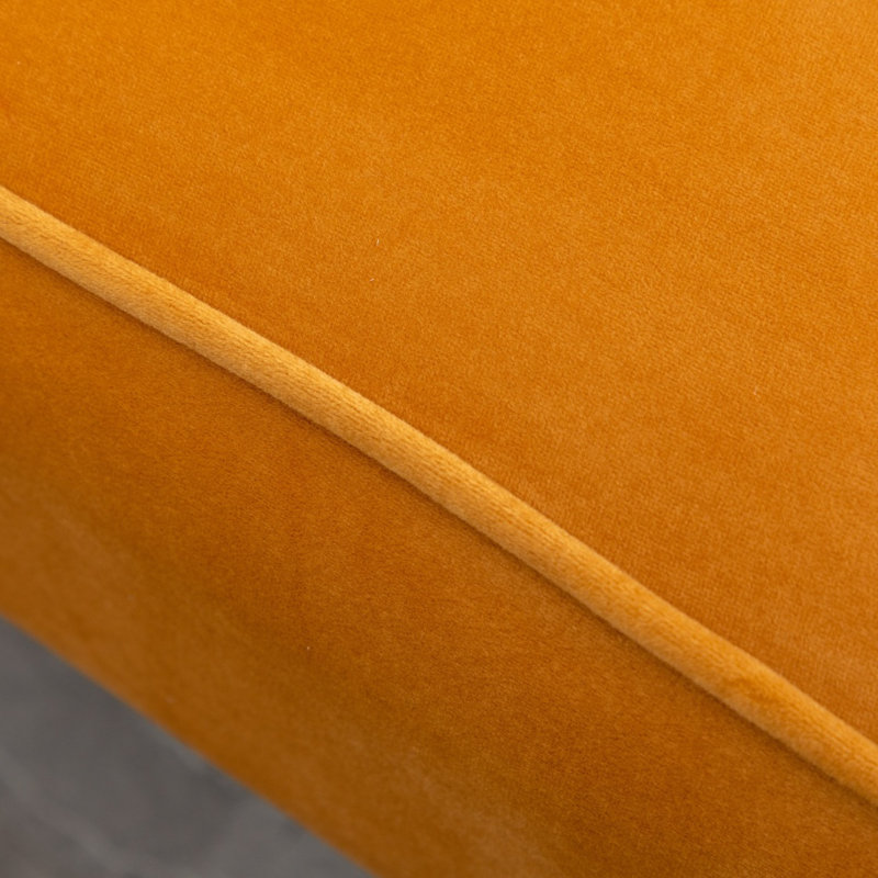 Fauteuil d'appoint en velours, Doré
