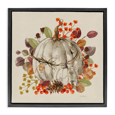 Art automnal de la citrouille aux herbes par giclée par Carol Robinson