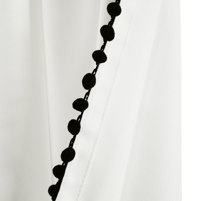 Rideau obscurcissant en polyester Lorilee, Noir
