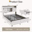 Structure de lit avec 4 tiroirs et porte de grange coulissante-1073496381
