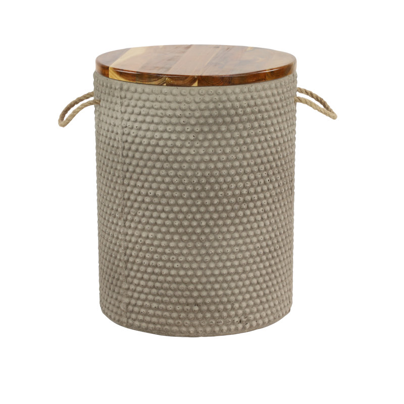 Table d'appoint Jesenof, Gris clair