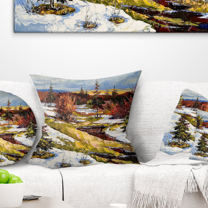 Landscape Throw Pillow, 18" x 18", Square