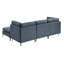 Canapé modulaire rembourré avec pieds en métal-539618274