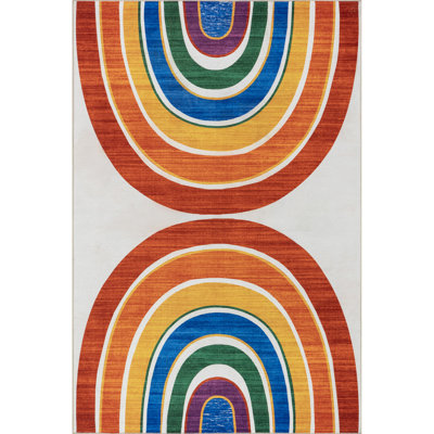 George Oliver SplashGuard Machine Washable Area Rug
