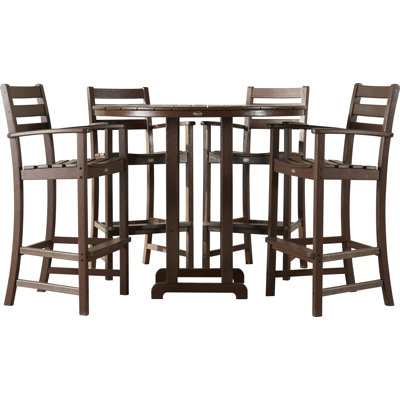Monterey Bay 5-Piece Round Bar Set -  Trex Outdoor Furniture, TXS119-1-VL