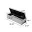 Banc de rangement rembourré de 60,24 po de largeur-775650155