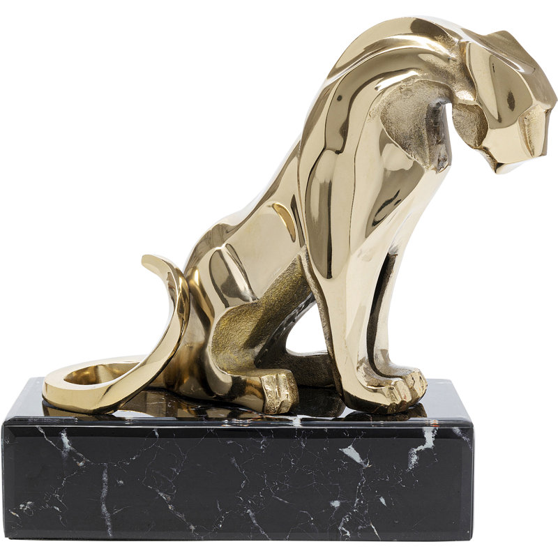 Lion on Marble 34cm Decorative Figurine