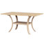 Table de salle à manger 6 pièces avec tablette de rangement, banc et 4 chaises-1509964342-1509964343