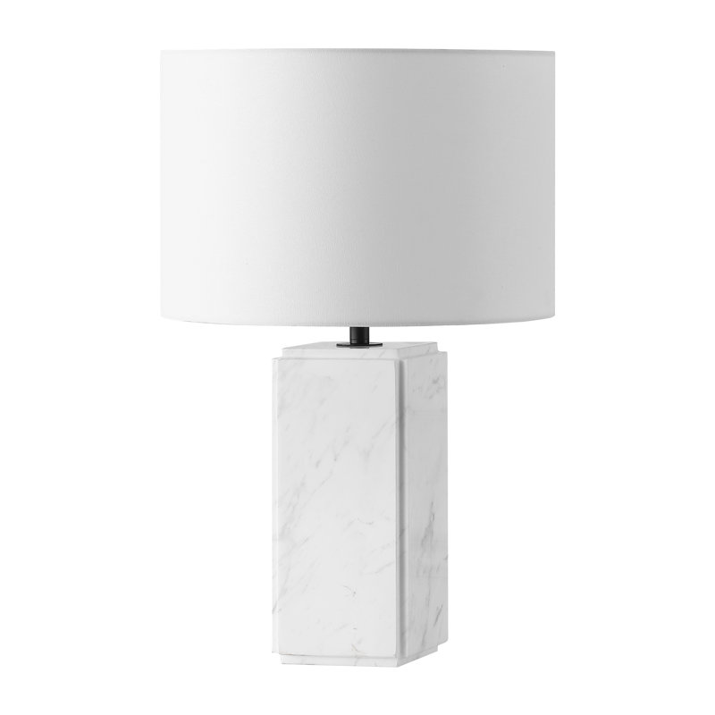 Torsten Marble Tall Table Lamp, White