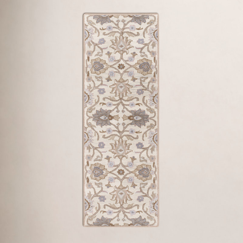 Arden Wool Floral Indoor Rug, Runner 3' x 12'