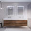 Ensemble de meuble-lavabo mural double 84 po Babajide-1524426849