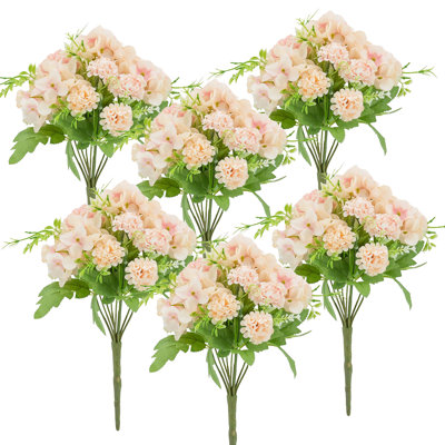 Hydrangea/Pom Pom Bush - Set of 6