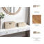 Sagebrook Home 2-Pieces Pretoria Suede Boxes With Metak Hardware