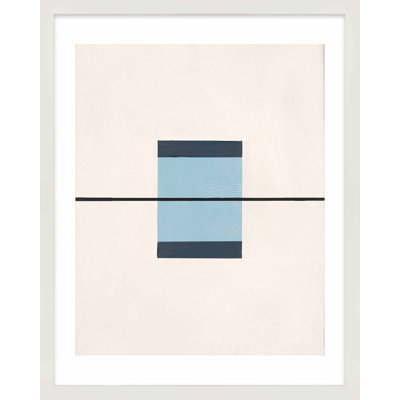 Black And Blue 1 Print by Robert Kamnatnik