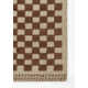 Azle Geometric Handmade Flatweave Wool Area Rug in Brown/Beige