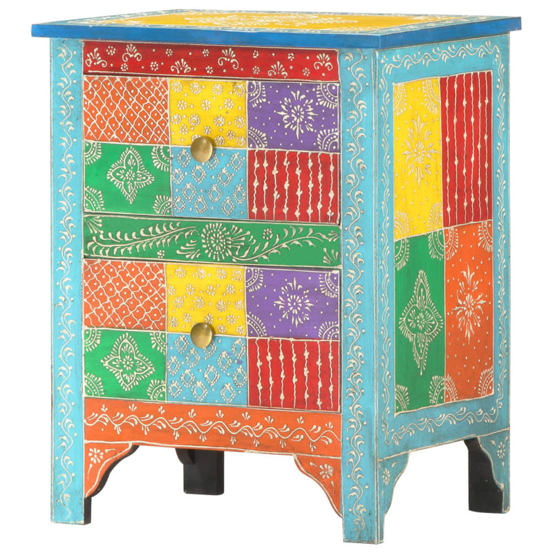 Vivian 40cm W Solid + Manufactured Wood Bedside Table