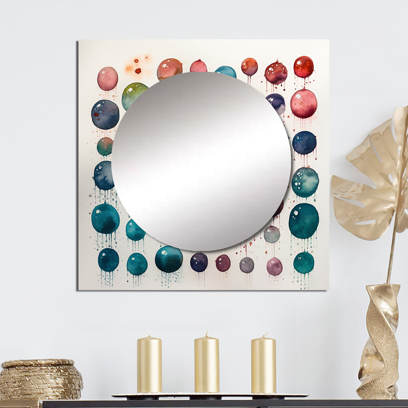Garvine - Décoration murale miroir minimaliste pour chambre à coucher, 36 po x 36 po