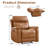 37.4" W Faux Leather Manual Recliner