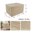 Ensemble de 3 bacs de rangement en tissu avec couvercles et poignées, bacs rectangulaires pliables en tissu de qualité supérieure, empilables, pour vêtements, jouets et organisation de garde-robe de chambre.-1297555808