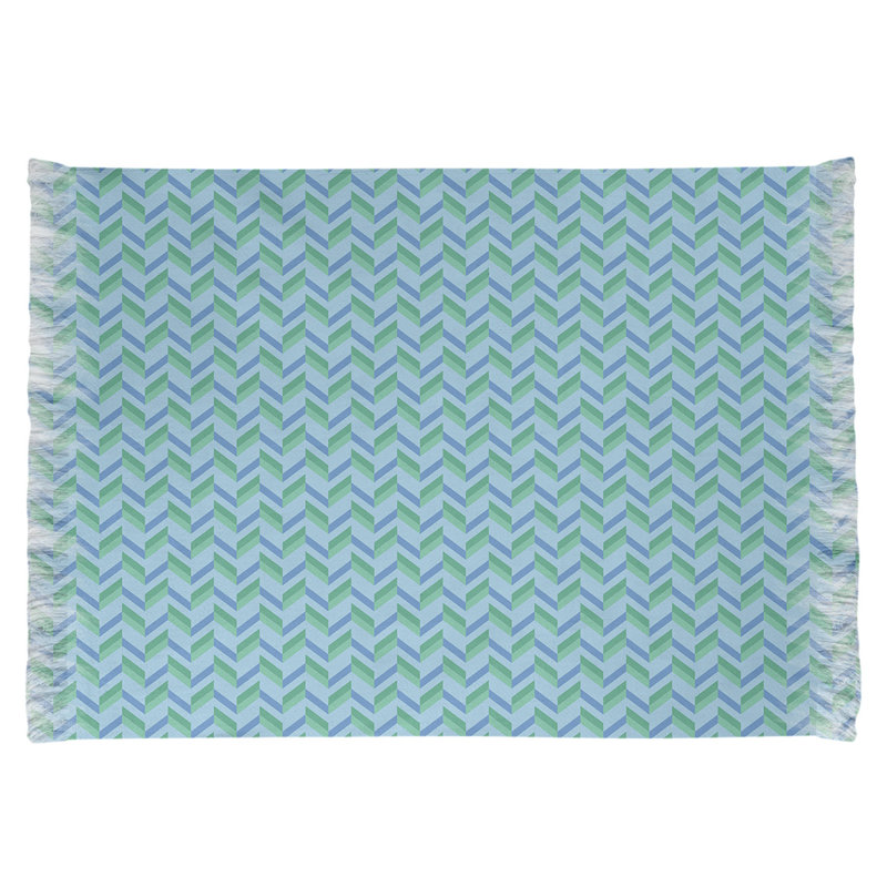 Tapis chenille à chevrons Mcguigan, Non