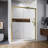 56"-60"W X 74"H Single Sliding Semi-Frameless Shower Door-123244147