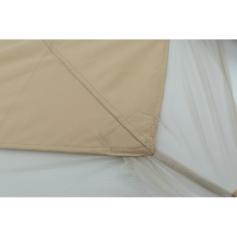 Auvent de remplacement pour abri de jardin d'extérieur 10 x 10 pi, toit ondulé à deux niveaux avec toit ondulé seulement (bordure non incluse)