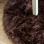 Tapis brun foncé en fausse fourrure Diller-928327514