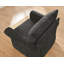 Chaise d'appoint rembourrée avec repose-pieds en chenille-743789296