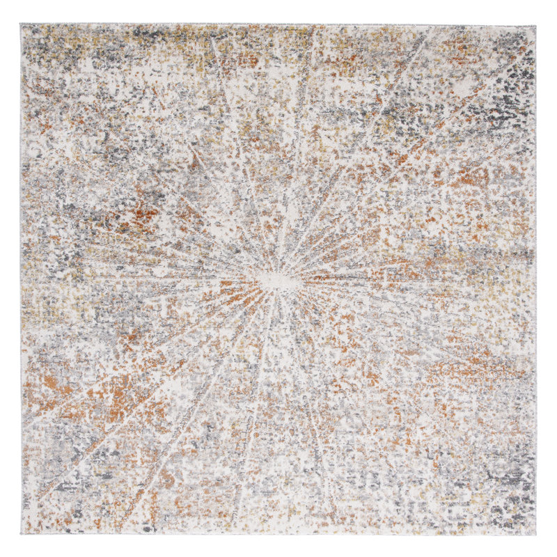 Tapis abstrait Aston Performance, Carré 6 pi 7 po