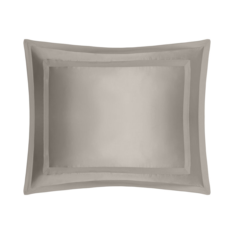 Lustro Sham, Cool Gray, Euro