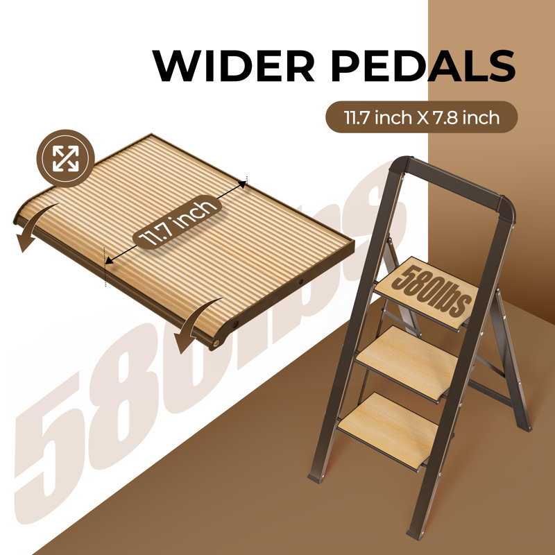 WFX Utility™ 3 - Step Aluminum Step Ladder & Reviews | Wayfair