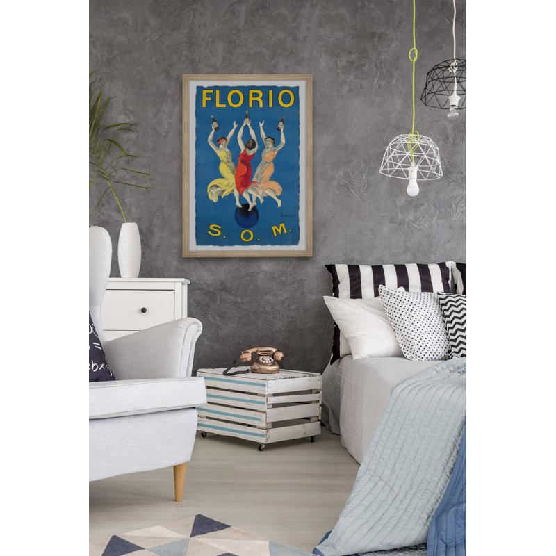 «Florio S.O.M.» Reproduction encadrée, H 12 po x l 8 po