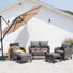 Alixander 6 - Person Patio Conversation Set with Cushions