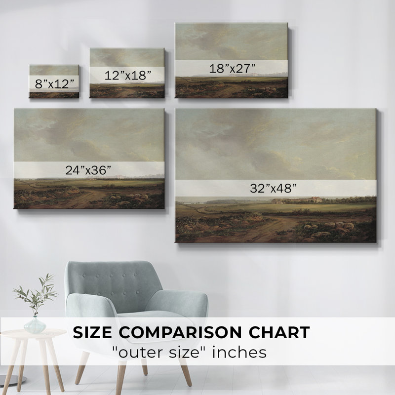 "Vintage Landscape - CDLxxi" sur toile, H 19 po x l 28 po x P 1,5 po, Toile tendue