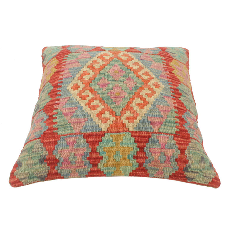 Coussin Boho Chic Turkish Rosebach tissé à la main Kilim