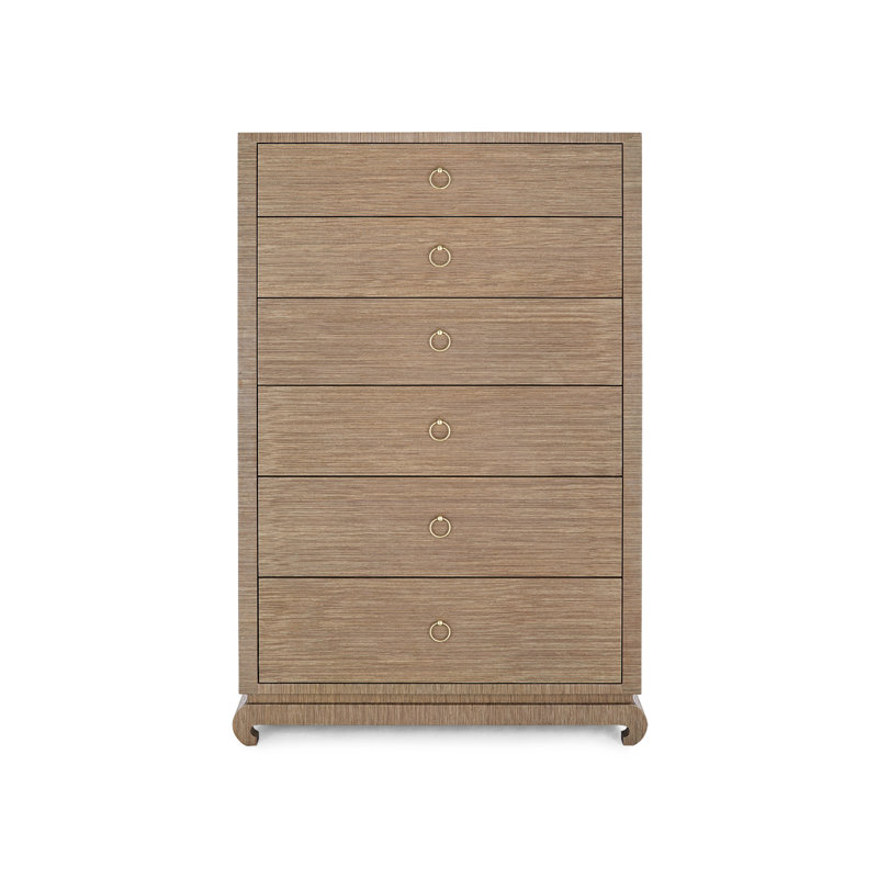 Ming 6 - Drawer Dresser, Flax Brown