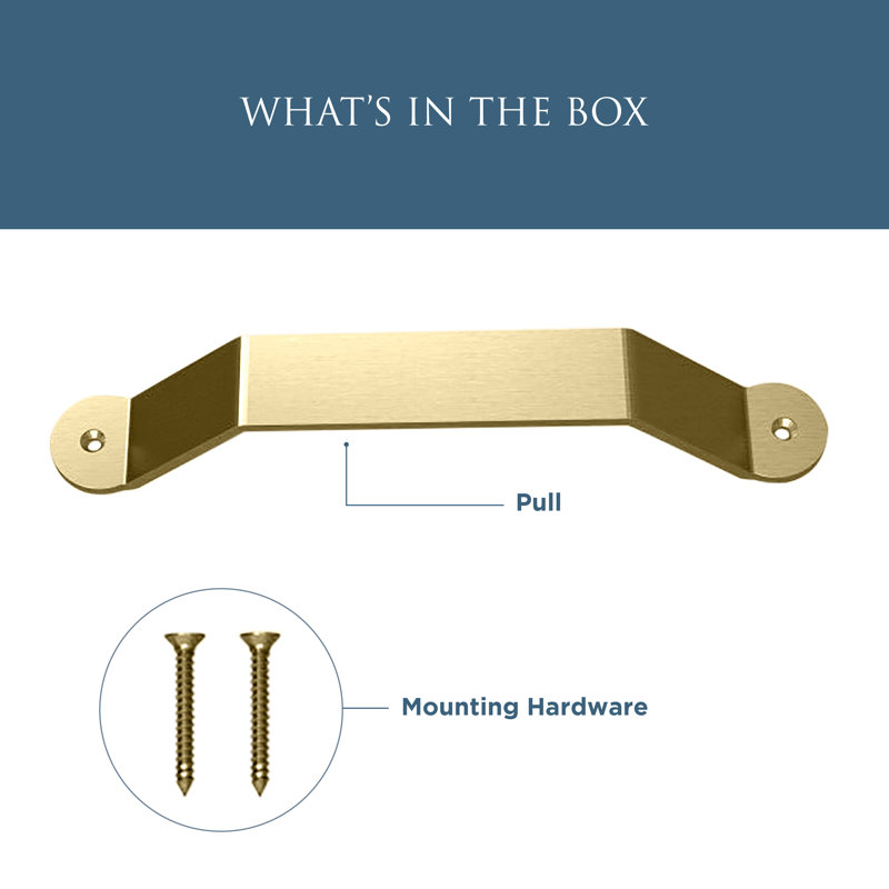 National Hardware 10" Brushed Gold Barn Door Pull Handle