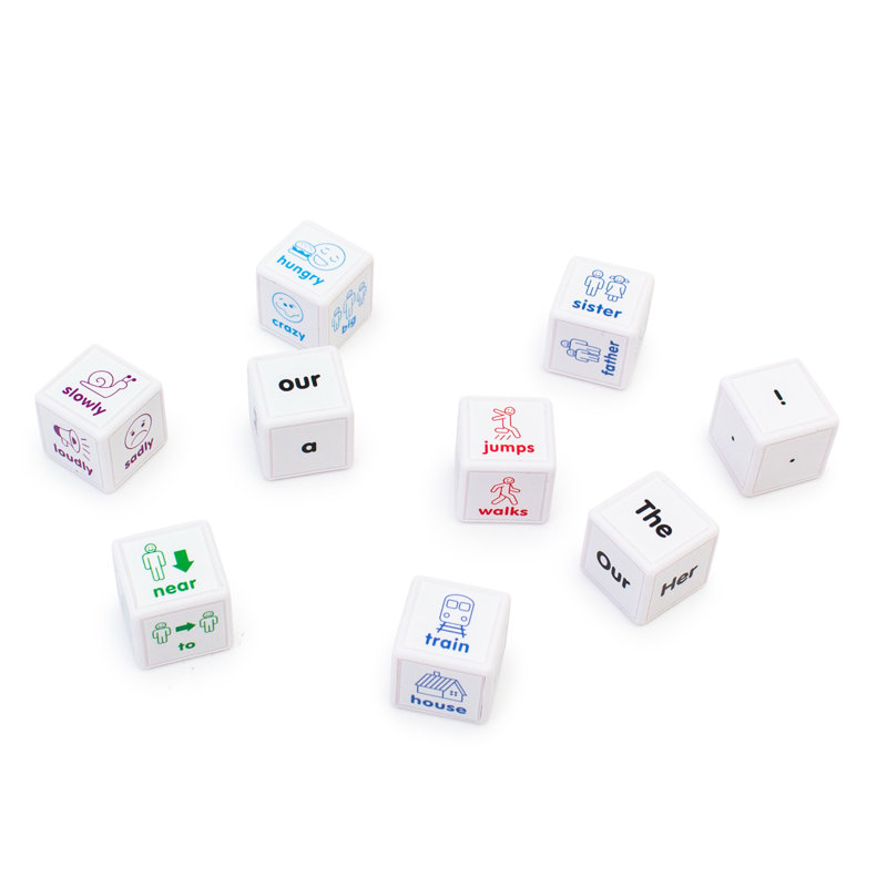 Sentences Cubes - Éducatif - Neuf cubes pour créer des phrases
