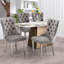 Chaises de salle à manger, chaise de salle à manger rembourrée haut de gamme avec anneau clouté-531111163-511006613-511006614