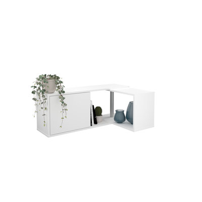 Floating Shelf with Adjustable Shelves