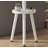 White Wooden Freestanding Coat Rack With 8 Hooks + Practical Storage Rack With 4 Height Adjustable Positions. Suitable For Hanging Bags, Clothes, Umbrellas, And Hats. A Versatile And Practical Home Storage Solution.-914488421