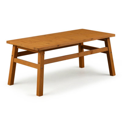 Patio Light Brown Wood Coffee Table