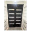 Portes coulissantes de placard 84 x 96 avec quincaillerie Quadro 4113 Noir mat avec verre opaque dépoli, rails robustes, moulures, ensemble de garnitures, portes de placard de chambre à coucher en bois massif léger pour cuisine-87389582