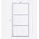 34.02'' W x 72.02'' H Framed Fixed Glass Panel with Clear Glass
