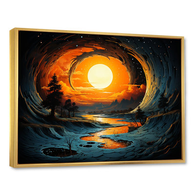 Coucher de soleil sur les vagues - plage, art mural