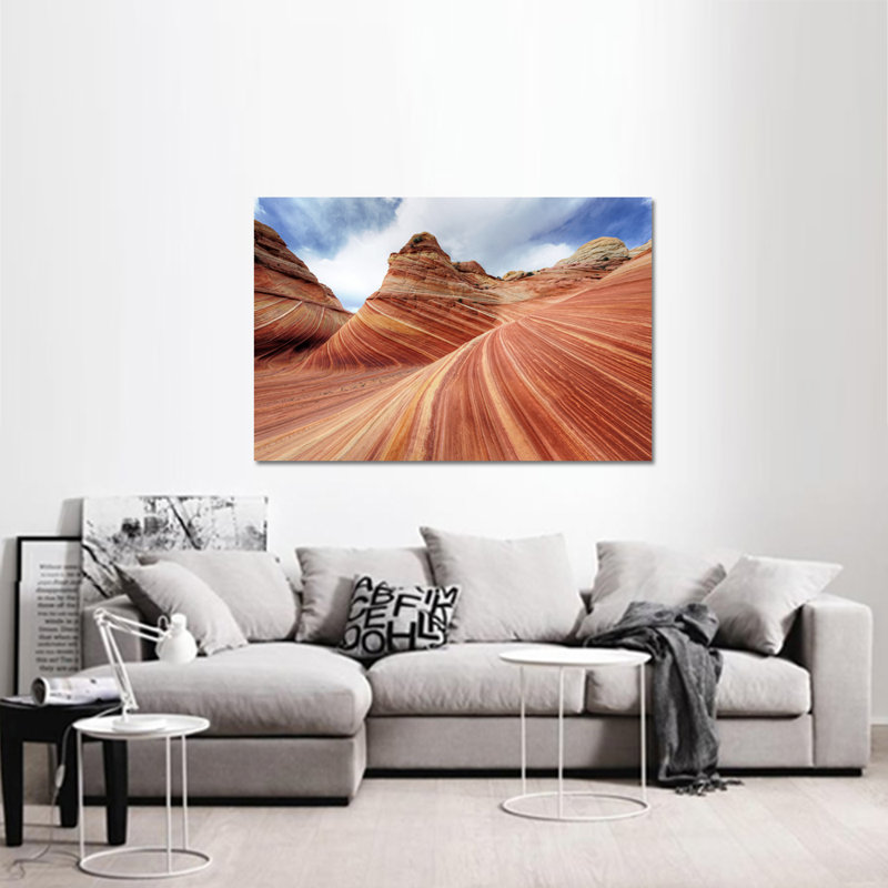 The Dunes Print, 24" H x 24" W x 2.5" D, Aluminum